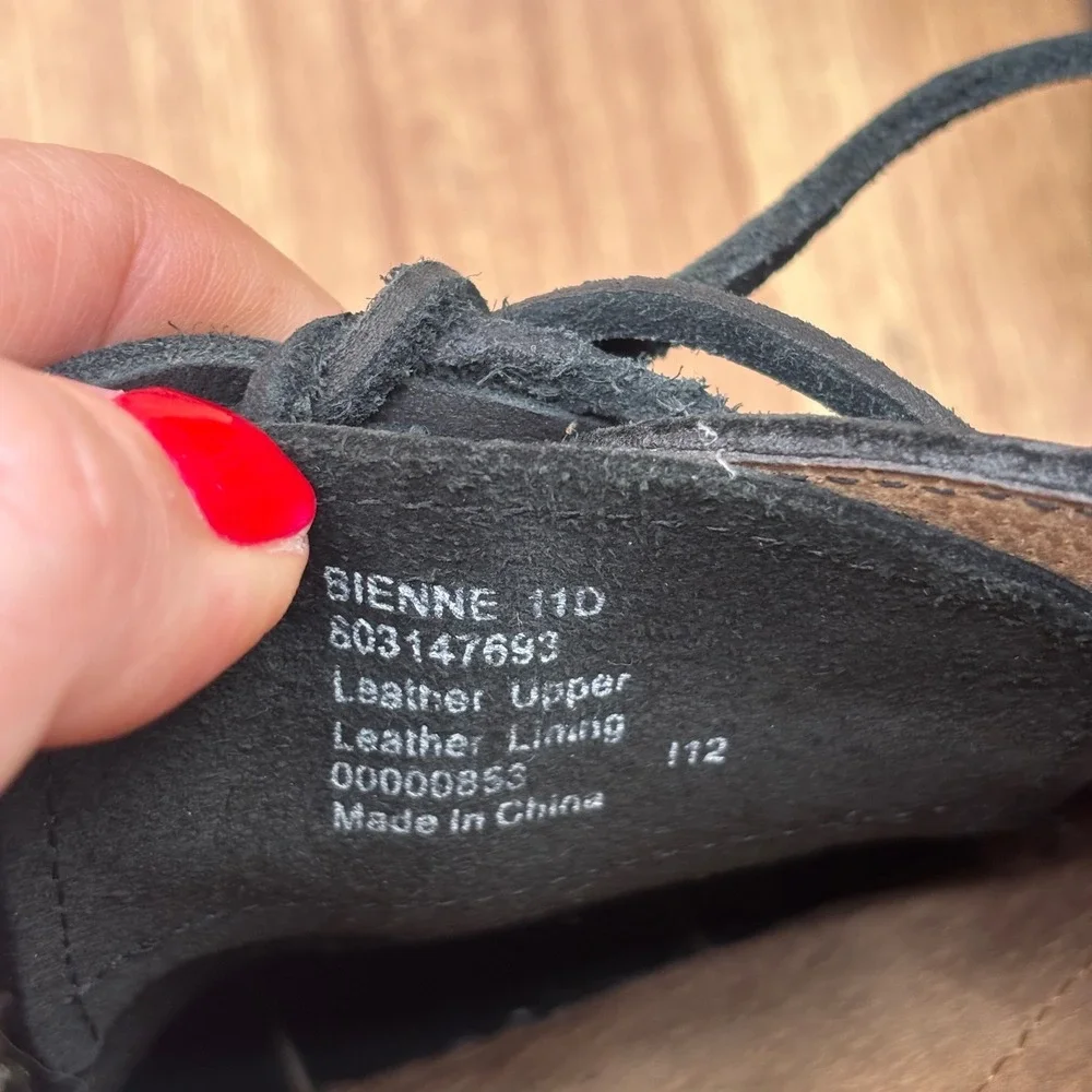 Polo Ralph Lauren Bienne Boat Shoes Mens Black Excellent 11D Pebbled Leather